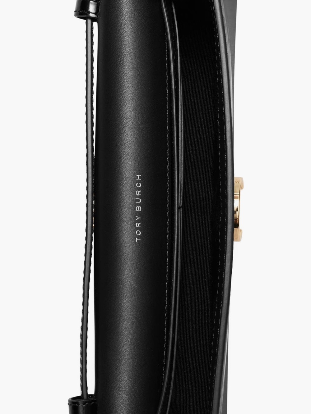 Tory Burch Black Leather Top-Handle Shoulder with Dust Bag - Picture 3 of 16